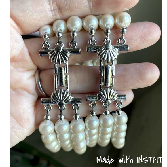 Vintage Richelieu Art Deco Pearl Bracelet Set - Picture 4 of 7